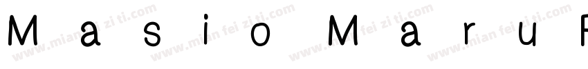 Masio MaruFolk R字体转换